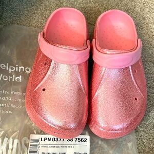 Fab kids, sparkle, glitter clog new Sz 4